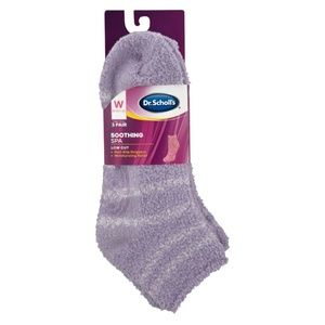 Dr. Scholl’s 3pk soothing spa socks non-slip moisturizing NWT